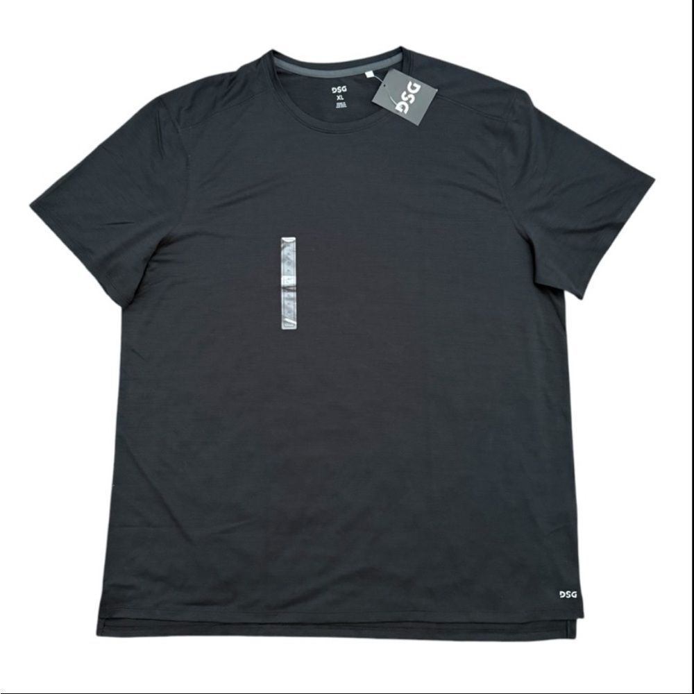 DSG Men’s Movement Training Tee XL Black Moisture Wicking Athletic Shirt